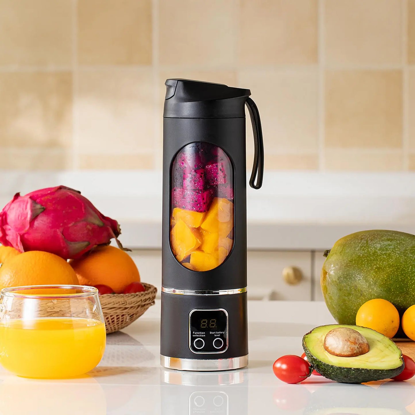 USB Rechargeable Portable Blender and Juicer for Smoothies, Fruits, and Vegetables – Ideal for Home and Outdoor Use