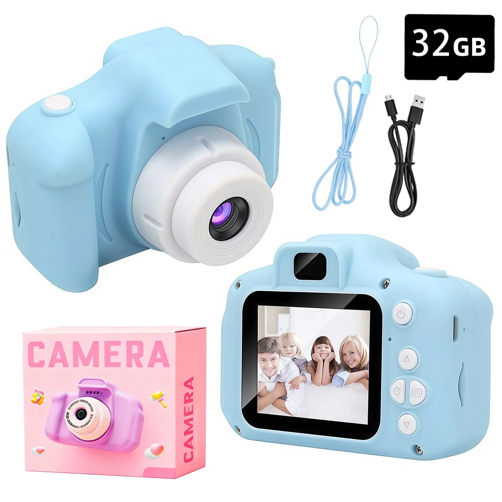 HD Mini Battery-Powered Digital Selfie Camera for Kids - Educational Outdoor Science & Technology Toy, Ideal Holiday and Birthday Gift for Boys and Girls