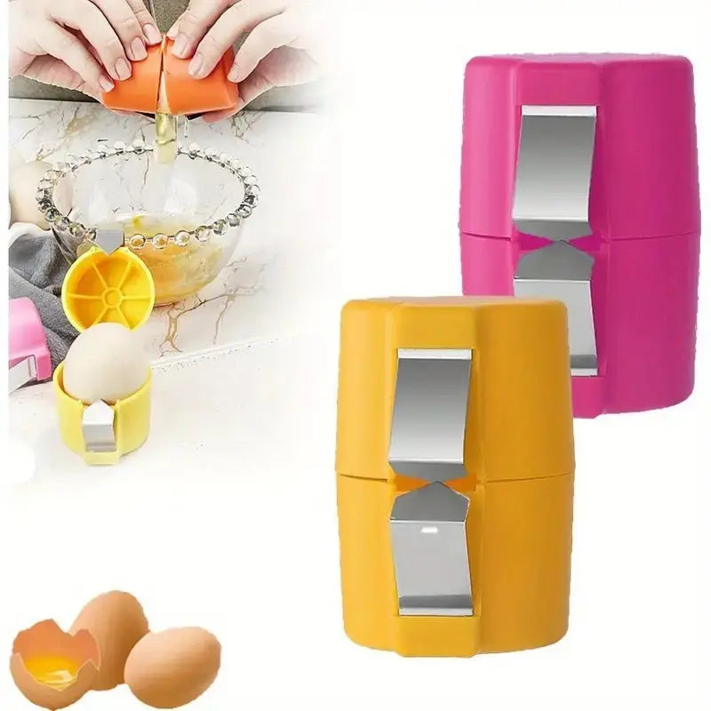Professional Eggshell Opener and Separator Tool for Kitchen and Baking Use