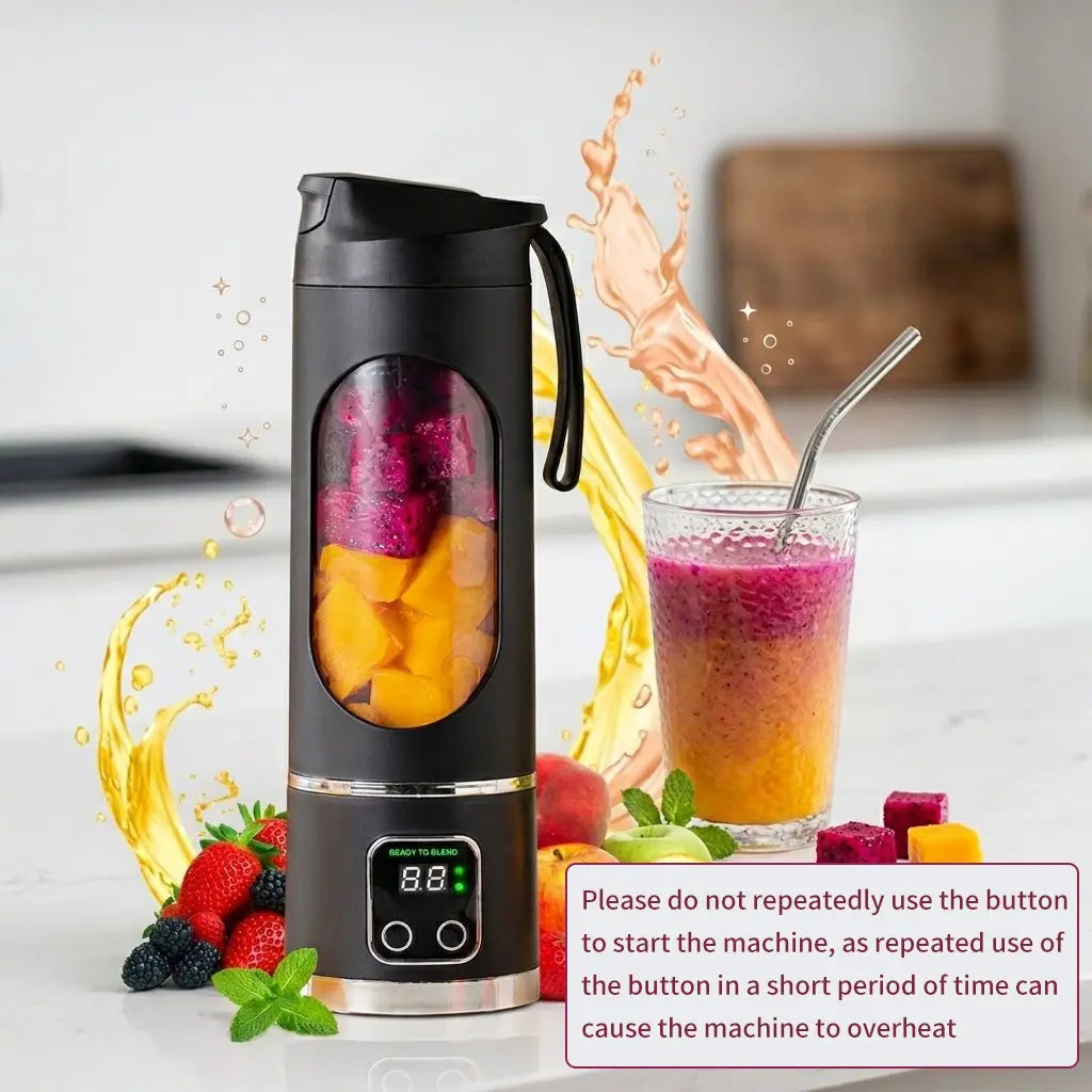 USB Rechargeable Portable Blender and Juicer for Smoothies, Fruits, and Vegetables – Ideal for Home and Outdoor Use