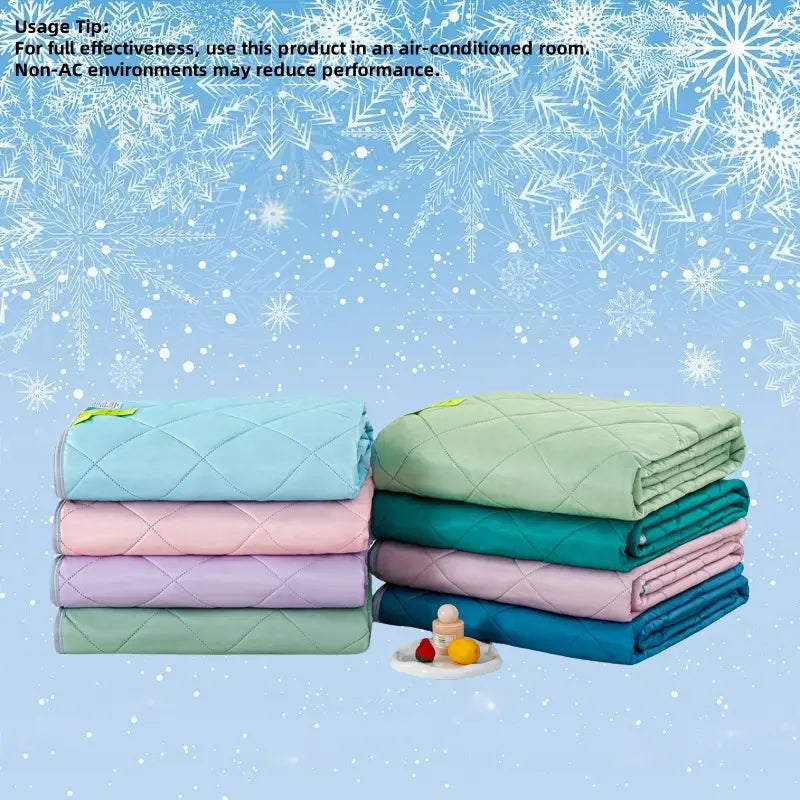 Reversible Double-Sided Cooling Blanket - Lightweight and Breathable Summer Sleep Accessory